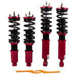 Adj. Damper Full Set HONDA CR-V 1996-2001 Coilover Absorber Kit Red lowering kit