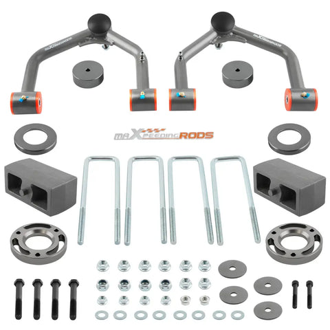 2 Lift Kit compatible for Chevrolet Silverado Trail Boss compatible for GMC Sierra AT4 1500 2019-2022 MAXPEEDINGRODS