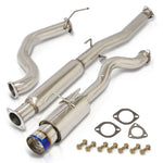 Acura Integra GSR Hatchback 1994-2001 N1 Style Stainless Steel Catback Exhaust System Burnt Tip (Piping: 2.5" / 65mm to 3.0" / 76mm | Tip: 4.5")