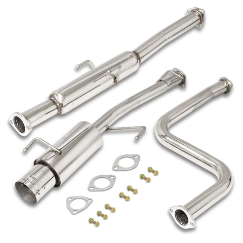 Honda Prelude 1992-1996 N1 Style Stainless Steel Catback Exhaust System (Piping: 2.25" / 58mm to 2.5" / 65mm | Tip: 4.5")