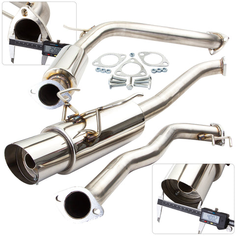 Honda Fit 2002-2006 N1 Style Stainless Steel Catback Exhaust System (Piping: 2.5" / 65mm | Tip: 4.5")