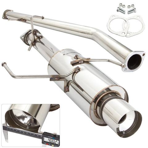 Nissan 240SX S14 1995-1998 N1 Style Stainless Steel Catback Exhaust System (Piping: 3.0" / 76mm | Tip: 4.5")