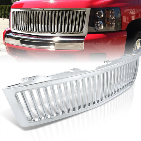 Chevy Silverado 07-2013 Vertical Style Front Grille Chrome