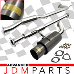 Honda Accord 2.3L I4 1998-2002 N1 Style Stainless Steel Catback Exhaust System Gunmetal (Piping: 2.5" / 65mm | Tip: 4.5")