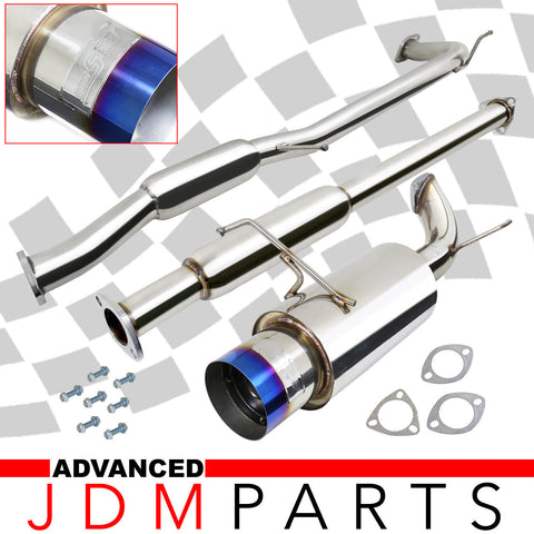 Honda Accord 2.3L I4 1998-2002 N1 Style Stainless Steel Catback Exhaust System Burnt Tip (Piping: 2.5" / 65mm | Tip: 4.5")