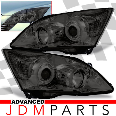 Honda CRV 2007-2011 Factory Style Projector Headlights Chrome Housing Smoke Len Clear Reflector