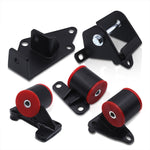 Honda Civic 1996-2000 H-Series H22 H23 Conversion Engine Motor Mount Black with Red Polyurethane Bushing