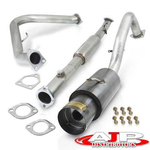 Mitsubishi Eclipse GS RS I4 2000-2005 N1 Style Stainless Steel Catback Exhaust System Gunmetal (Piping: 2.25" / 58mm | Tip: 4.5")