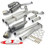 Infiniti G35 Coupe 2003-2007 / Nissan 350Z 2003-2009 Hi-Power Style Oval Dual Tip Stainless Steel Catback Exhaust System Gunmetal (Piping: 2.25" / 58mm | Tip: 4.0")