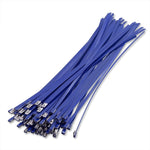 (100 Pack) 12" Zip Ties Stainless Steel Blue