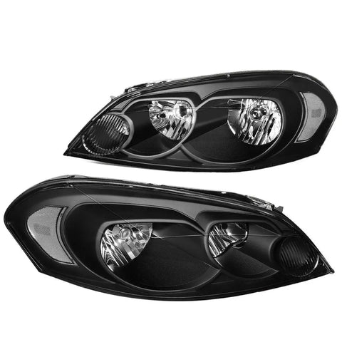 06-15 Impala/Monte Carlo Black/Clear Side Turn Corner Headlamp Head Light DNA MOTORING