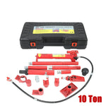 10 Ton Porta Power Hydraulic Jack Air Pump Lift Ram Body Frame Repair Kit BLACKHORSERACING