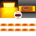 10x amber side marker lights 20 led Peterbilt Truck trailer + free lights ECCPP