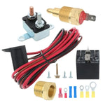 200 -185 Degree Engine Electric Fan Thermostat Switch Wiring 40 AMP Relay Kit ECCPP