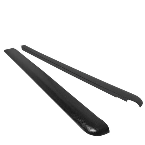 2000-2004 Dodge Dakota Crew Cab Satin Black Bed Cap Truck Rail Cover Molding DNA MOTORING