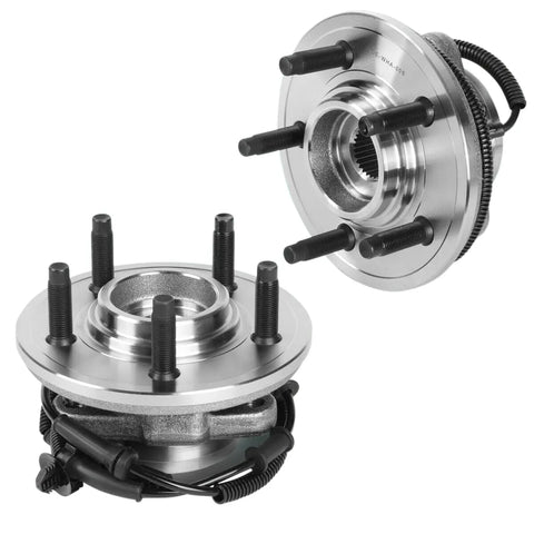 2002-2005 Ford Explorer Lincoln Aviator Front Wheel Bearing Hub Assembly Set DNA MOTORING