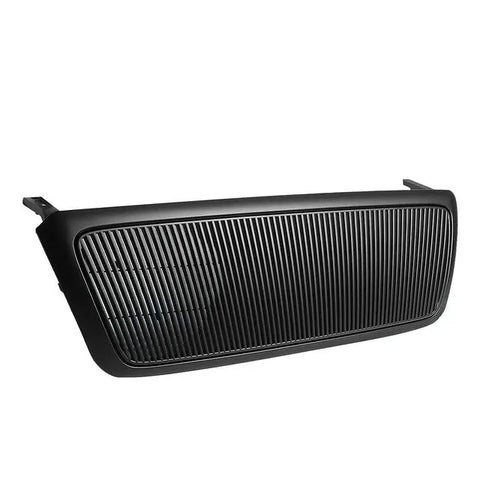 2004-2008 Ford F-150 Matte Black Vertical Fence Front Upper Grille Frame DNA MOTORING