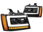 2007-2014 Tahoe Suburban Led Drl+Sequential Signal Projector Headlight Lamp DNA MOTORING