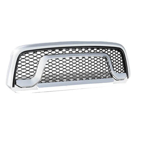 2013-2018 Ram 1500 Chrome/Black Rebel Style Front Bumper/Hood Grille/Grill DNA MOTORING