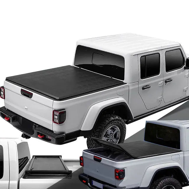 2020 Jeep Gladiator Jt Pickup Bed Top Soft Folding Tri-Fold Tonneau Co ...