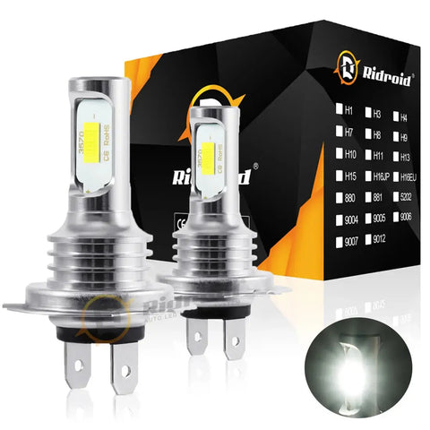 2Pack Led Headlight Bulb H7 Conversion Kit Bright White 6500K High/Low Beam Lamp EB-DRP