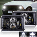 2Pc 4X6" Led Headlight Hi/Lo Sealed Beam For Chevrolet S10 1995 1996 1997 Trucks EB-DRP