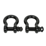 (2) 3/4" D Ring Shackle 57,000 Lbs Maximum Break Strength Fits Vehicle Recovery BLACKHORSERACING