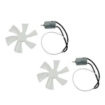 (2) 6" X .75" Rv Vent Motor Bath Exhaust 6Blade Fan Blade Home Bathroom Mobile BLACKHORSERACING