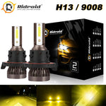 3000K Golden Yellow Mini 9008 H13 Led Headlight For F-150 F-250 F-350 Super Duty EB-DRP