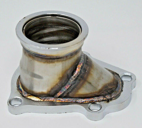 TD04 Turbo Downpipe Flange to 3" V-Band Conversion Adapter For Subaru WRX Saab JackSpania Racing