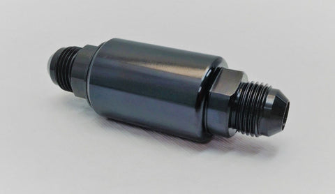 Motor K Swap AN8 100 Micron Black Aluminum Inline Fuel Filter Petrol Universal JackSpania Racing