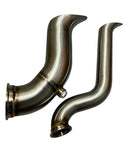 B Series Tear Drop Hood Exit Up Pipe Dump Tube for Top Mount Turbo Manifold USA JackSpania Racing