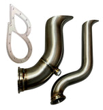 B Series Tear Drop Hood Exit Up Pipe Dump Tube for Top Mount Turbo Manifold USA JackSpania Racing