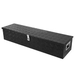 49"X 13"X 10"Black Aluminum Pickup Truck Trunk Bed Camper Tool Box Storage+Lock DNA MOTORING