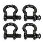 (4) 3/4" D Ring Shackle 57,000 Lbs Maximum Break Strength Fits Vehicle Recovery BLACKHORSERACING