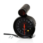 5" Black Face Tachometer 11K RPM Tach Gauge With Red Shift Light For Mazda JDM AJP DIST