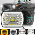 5X7 7X6 105W Led Headlight Hi-Lo Beam For Ford Aerostar Bronco F650 F750 E-150 EB-DRP