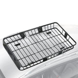 64" Universal Black Roof Rack Cargo Carrier W/ Extension Luggage Hold Basket Suv BLACKHORSERACING