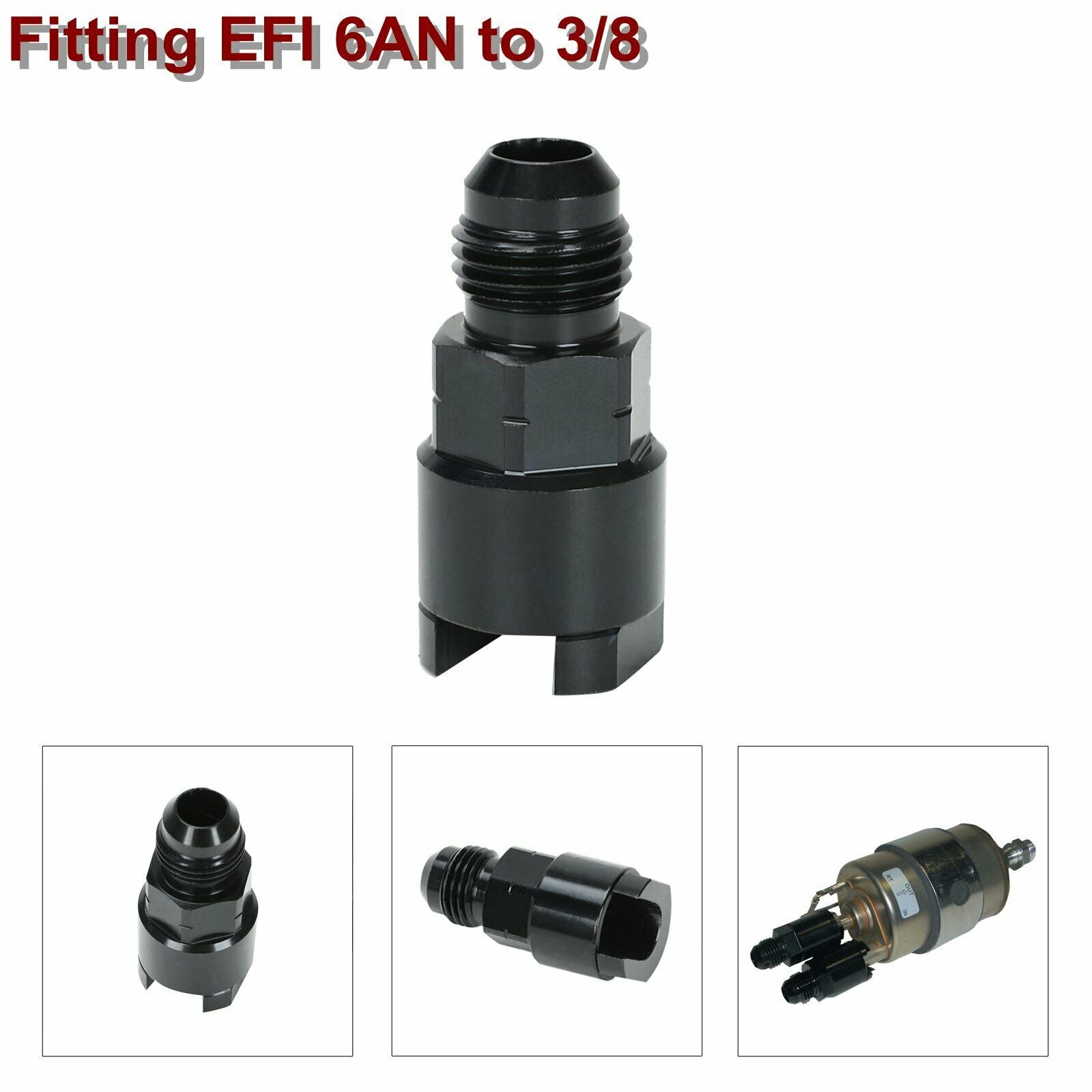 20FT AN6 6AN Stainless Steel Teflon/PTFE Fuel Line Black Fitting E85 Ethanol