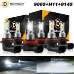 6X Led Headlight High Low Beam + Fog Light Bulbs Combo For Ford F 150 2015-2020 EB-DRP