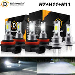 6X Led Headlight High Low Beam & Fog Light Bulbs Kit For Ford Fusion 2006-2012 EB-DRP