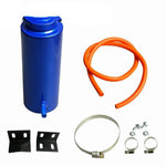 800Ml Universal Blue Radiator Coolant Aluminum Catch Tank Overflow Reservoir Kit BLACKHORSERACING