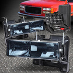 92-99 Gmc Yukon Chevy Tahoe Smoked Housing Headlights Replacement+Tool Set Speed Daddy