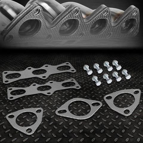 93-97 Ford Probe Mazda Mx-6 2.5L V6 Exhaust Manifold Header Gasket Set+Bolts Speed Daddy