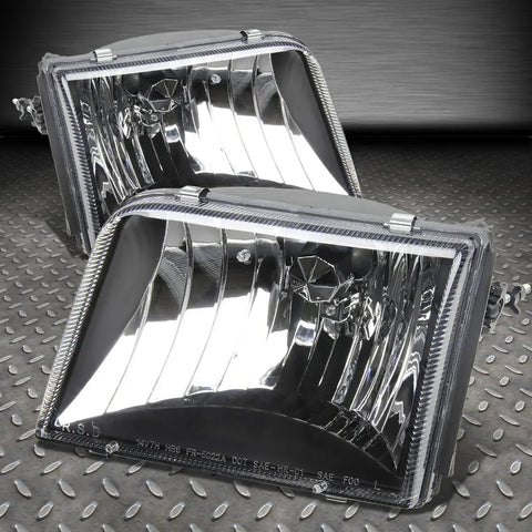 93-97 Ford Ranger Pickup Truck Oe Style Black Housing Clear Lens Headlights Speed Daddy