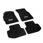 94-01 INTEGRA LS/GS/RS/GSR FIBER NYLON BLACK FLOOR MATS+DC2 LOGO FRONT+REAR DNA MOTORING