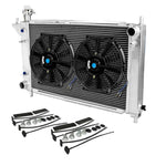 94-95 FORD MUSTANG AT/AUTO 3-ROW/CORE FULL ALUMINUM RADIATOR MT+12"SLIM FAN DNA MOTORING