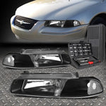 95-00 Cirrus Stratus Black Housing Clear Side Headlight Head Lamp+Tool Set Speed Daddy