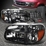 95-01 Ford Explorer Smoked Amber Side Turn Headlight Bumper Lamps+Tool Set Speed Daddy