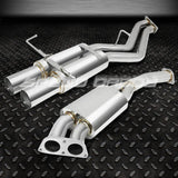 95-98 Nissan 240Sx S14 Dual 3.5" Muffler Tip Racing Catback Cat Back Exhaust Speed Daddy